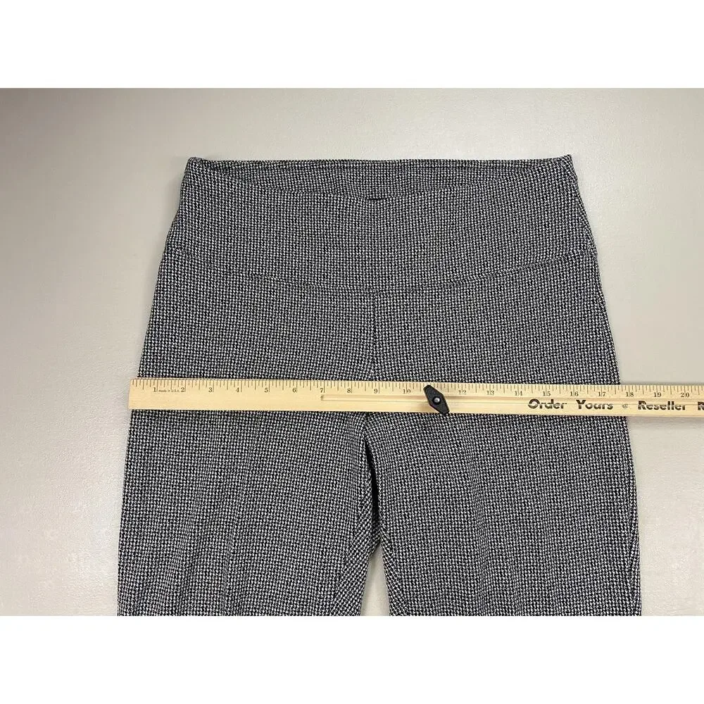 J Jill Wearever Smooth Fit Slim Leg Pants Small Black Houndstooth Career 29x28 - Picture 6 of 12
